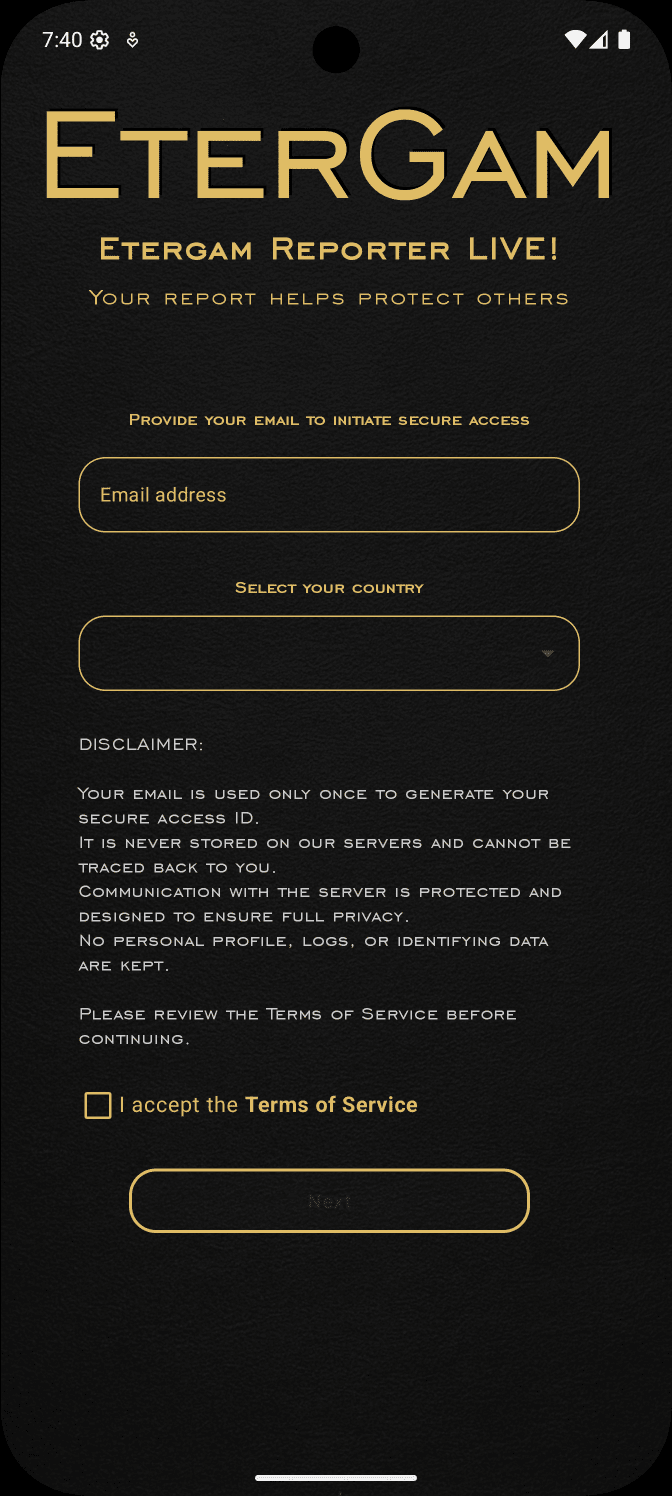 EterGam - Reporter LIVE